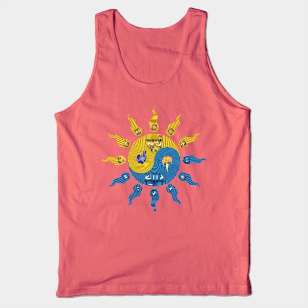 Vernal Equinox (northern hemisphere global) Tank Top by rikarts